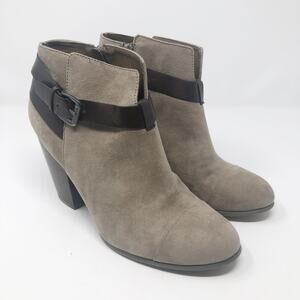Carlos Santana Harvest Faux Suede Heel Booties Size 10